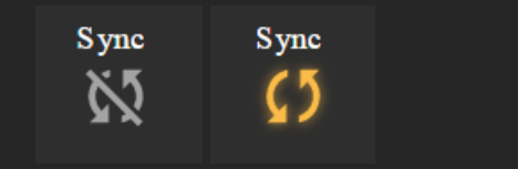 Sync indicator states